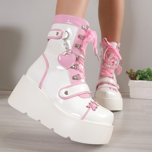 <span class=keywords><strong>Bottes</strong></span> à fond épais 2025 nouvelles <span class=keywords><strong>bottes</strong></span> moyennes à fond épais Punk femmes européennes et américaines mignonnes <span class=keywords><strong>bottes</strong></span> de <span class=keywords><strong>moto</strong></span> Hot Girl - Product Image 6