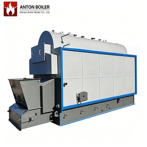 Chaudières industrielles de la série DZL, allant de 1 à 30 tonnes, à vapeur, fonctionnant au charbon, aux coquilles de palme et aux copeaux de bois. - Product Image 1