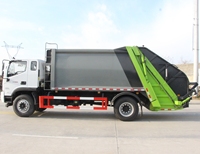 Camion compacteur d'ordures Foton ES5 12CBM Euro6, véhicule de collecte des déchets avec boîte de vitesses manuelle rapide Yuchai 200HP