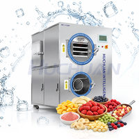Machine de lyophilisation industrielle Huchuan pour la transformation alimentaire, grande capacité, acier inoxydable SUS304, commande PLC, chauffage au gaz