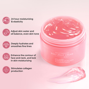 Gel Facial de Marca Privada, Belleza, Niacinamida, Blanqueador, Hidratante, Antienvejecimiento, Elimina Imperfecciones, Acné, Gel de Colágeno <span class=keywords><strong>Rosa</strong></span> Brillante - Product Image 4