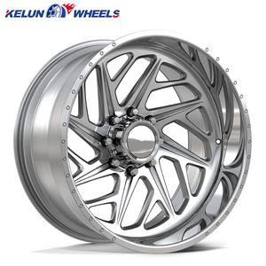 ล้อฟอร์จ KELUN อลูมิเนียมแบบเดี่ยว ขนาด 24x14 นิ้ว ล้ออเมริกันฟอร์ซ สำหรับออฟโรด -76/-101 ET ขอบขัดเงา ขนาด 24 นิ้ว - Product Image 5