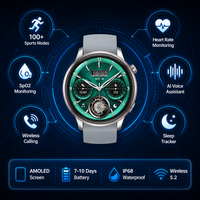 Montre connectée AMOLED 1,43 pouces pour hommes et femmes, écran Ultra-HD 466*466, appels sans fil, étanche, suivi de la santé et de la forme physique