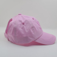Casquette de baseball pour femmes et filles, haute qualité, 6 panneaux, avec logo personnalisé, pour l'extérieur, en tissu standard, avec ouverture pour queue de cheval