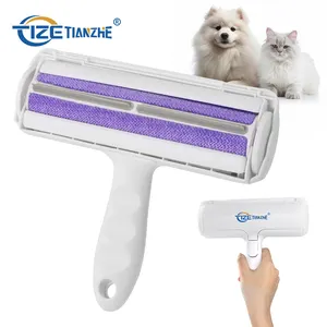 Tize Hot Sale Custom Logo Pet Grooming Brush Groothandel Bank Kam Tapijt Borstel Hond Pluis Roller Herbruikbare Zelfreinigende Kat Hond