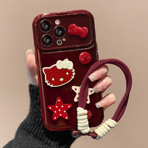 Funda de silicona KT Cat Star Doll con correa y ventana grande para cámara para <span class=keywords><strong>Xiaomi</strong></span> - Product Image 5