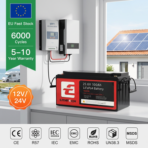 Pin Lithium năng lượng mặt trời 12V 24V 100Ah 200Ah chu kỳ sâu, pin Lithium sắt LifePo4 của Ba Lan, EU, dùng cho xe golf, thiết bị gia dụng - Product Image 1