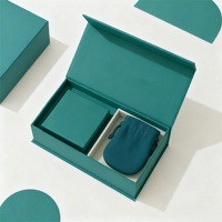 Boîte à bijoux et montres en forme de livre, écologique, biodégradable, avec logo personnalisé, emballage rigide en papier magnétique de luxe pour collier