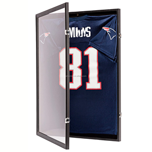 Fabbrica personalizzata a <span class=keywords><strong>parete</strong></span> antipolvere trasparente PMMA <span class=keywords><strong>Plexiglass</strong></span> acrilico T Shirt Sport vestiti Display Box Sport Jersey Display Case - Product Image 5