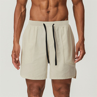 Shorts décontractés pour hommes de haute qualité, taille élastique, nylon et élasthanne, séchage rapide, respirants, légers, unis, pour activités de plein air