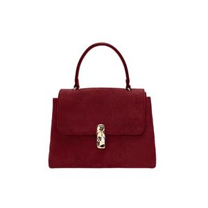 Nouveau Sac Fourre-tout Bandoulière de Luxe Vintage pour Mariée, Sac à Main Portable jusqu'à 1L, Rouge, pour Mariage, Filles, avec Deux Fermetures Éclair en PU - Product Image 6