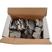 PLC NEW 50x DINnectors DN-Q12-A Screwless Terminal Block 24-12AWG 20A Gray Warranty Product