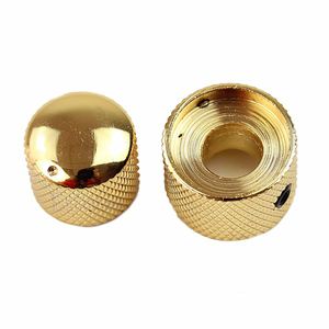 ลูกบิดคู่แบบสองหัวปรับเสียงโดมโลหะโพเทนชิโอมิเตอร์ CA ปุ่มควบคุมแบบเรียงซ้อนโลหะคู่สำหรับเบสกีตาร์ไฟฟ้า - Product Image 4