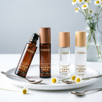 Bouteilles à bille en bois de noyer, bambou et hêtre avec flacons de parfum en verre de 3 ml et 10 ml, bouteilles diffuseurs d'huiles essentielles