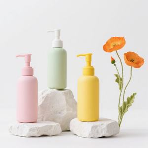 ขวดทรงกระบอกเปล่าขนาด 100 มล. 250 มล. 300 มล. 500 มล. สำหรับแชมพู ครีมนวดผม พร้อมหัวปั๊ม สำหรับบรรจุภัณฑ์โรงแรม โลชั่นทำความสะอาดผิวหน้า - Product Image 1