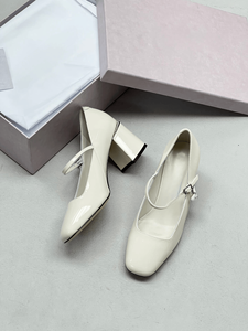 Zapatos de Vestir Jimmy para Mujer, con Punta Cuadrada, Estilo Mary Jane, Correa con Hebilla, Detalle de Perlas, Tacón Grueso y Cómodo - Product Image 4