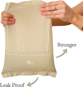 Bolsas para excremento de perro Huamaohengchun, conformes con las normas ASTM D6400 y EN 13432 - 270 bolsas (18 rollos) - Material de cuero ecológico, grueso e impermeable - Product Image 6