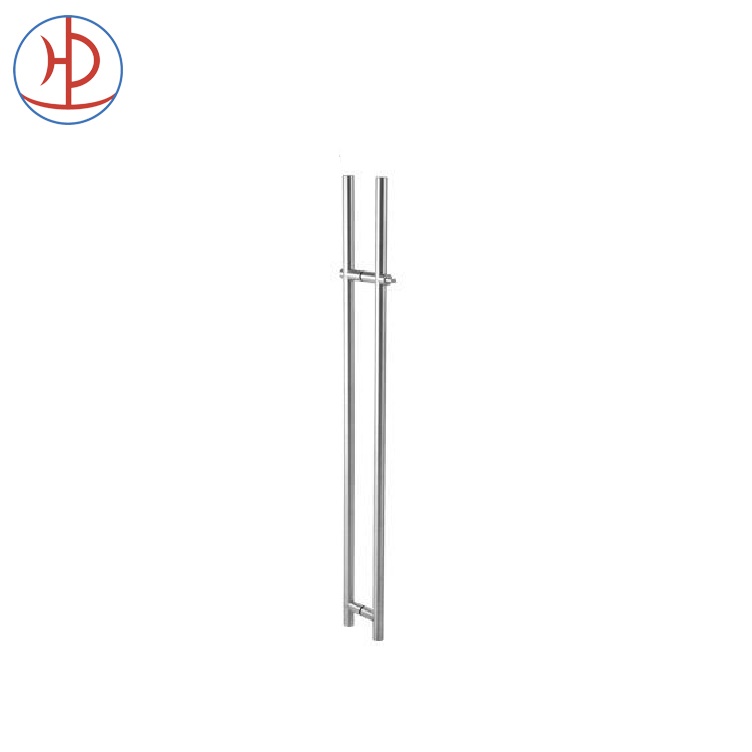 Hotel Glass Door Round Style Stainless Steel Glass Door With Lock Handles Glass Door Customized Handles