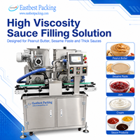 Machine de remplissage de sauce en spirale à haute viscosité, anti-goutte, contrôlée par servo, pour la production de beurre de cacahuète, confiture, sirop et crème