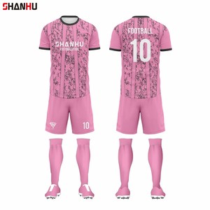Çocuklar için süblimasyon futbol forması futbol kıyafetleri Set yüksek kalite özelleştirilmiş sponsoru Logo futbol forması