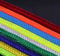 Cordon en macramé en nylon tressé enduit durable pour la maison, couleur personnalisée, diamètre 6 mm, pour sacs, vêtements et chaussures