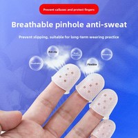 Silicone Guitar Finger Picks Anti-slip Fingertip Protector Thumb Sleeve for Ukulele Banjo String Instruments