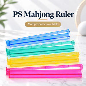 Soportes Transparentes de PS para Mahjong al por Mayor con Empujadores, Soporte Antideslizante Colorido para Fichas de Mahjong Americano, Regla 2 en 1 para Mahjong - Product Image 1