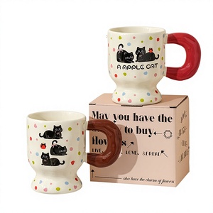 Taza <span class=keywords><strong>de</strong></span> Porcelana Blanca Vintage, Diseño Creativo <span class=keywords><strong>de</strong></span> Pareja <span class=keywords><strong>de</strong></span> Dibujos Animados, Apta <span class=keywords><strong>para</strong></span> Microondas, Regalo <span class=keywords><strong>de</strong></span> Cumpleaños, <span class=keywords><strong>Desayuno</strong></span> <span class=keywords><strong>para</strong></span> Mujer - Product Image 1