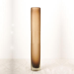 Haute qualité clair fait à la main maigre <span class=keywords><strong>Vase</strong></span> <span class=keywords><strong>verre</strong></span> cylindre grand <span class=keywords><strong>Vase</strong></span> couleur Murano Decorao Da Sua <span class=keywords><strong>Casa</strong></span> décor à la maison - Product Image 5