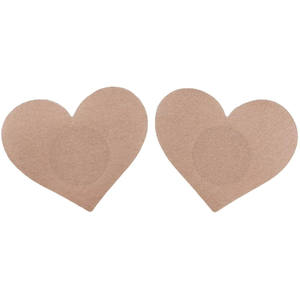 Cache-tétons jetables autocollants en forme de cœur pour adultes, en tissu non tissé, coussinets de soutien-gorge discrets - Product Image 1