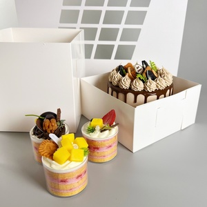 Caja de Papel Blanca para Pasteles Sunshine, Precio al por Mayor, Caja de Cartón para Productos de Panadería y Pastelería con Ventana Transparente - Product Image 3