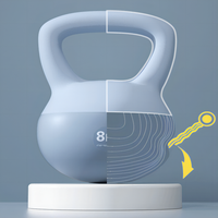 Vente en gros d'usine - Kettlebells souples BOGA BG-KB en PVC+sable, écologiques, couleur personnalisée, pour la musculation, remplissables, 2-10 kg