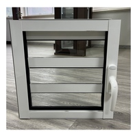 Fenêtre à persiennes en aluminium au dernier design fixe et réglable Fenêtres jalousie en verre