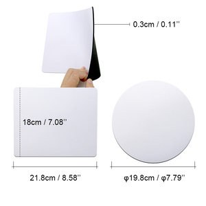 Alfombrilla de Ratón Rectangular de Neopreno Personalizable para Sublimación, en Blanco, Imprimible, de 3 mm de Grosor, Hecha a Mano, con Diseño de Naturaleza Muerta para Oficina, Promocional - Product Image 3
