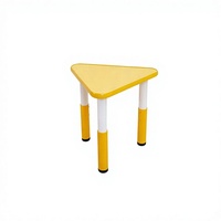 Ensemble de bureau et table triangulaire réglable en alliage d'aluminium pour enfants, idéal pour les garderies et l'école