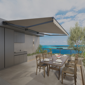 <span class=keywords><strong>Toldo</strong></span> Eléctrico para Exteriores con Control Remoto, Retráctil, Impermeable, Protección Solar, Extensible hasta <span class=keywords><strong>5</strong></span> <span class=keywords><strong>Metros</strong></span>, <span class=keywords><strong>Toldo</strong></span> de Jardín de Aluminio Moderno - Product Image 4