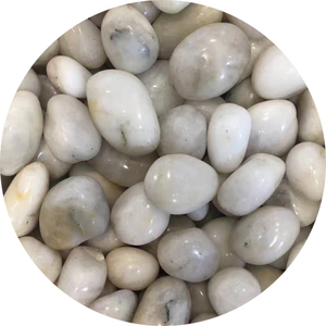 Bán buôn tự nhiên trắng bãi biển sỏi và Oval <span class=keywords><strong>Cobble</strong></span> đá cho thiết kế cảnh quan - Product Image 2