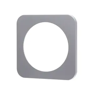 Placca da parete in plastica, 1 chiave, colore argento, ideale per impianti elettrici e connessioni sicure. - Product Image 1