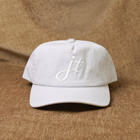 Casquette de baseball à 5 panneaux en coton pur, visière incurvée, boucle en plastique réglable, personnalisable avec broderie