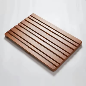 <strong>Bamboo</strong> Slatted <strong>Floor</strong> <strong>Mat</strong>-Water-Resistant Eco-Friendly Bathroom Rug Anti-Slip Design Natural Wood Solid Shower <strong>Mat</strong> for Wet Areas - Product Image 3