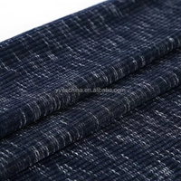 Tissu tricoté côtelé 4x3 en polyester, rayonne et élasthanne, teint en masse, coloré et doux, pour pulls, vente en gros