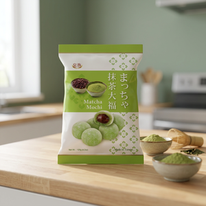 Excellent Mochi Daifuku au Matcha Japonais de Haute Qualité, Nouveau Design, Vente en Gros, 100% Taiwan ROYAL FAMILY FOOD CO.LTD 120g*12 sachets/carton - Product Image 3