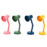 Mini lampe de table LED miniature en plastique pour maison de poupée (peut s'allumer) pour la décoration de la maison de poupée