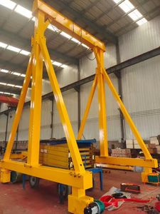 رافعة جسرية محمولة يدوية بسعة 10 أطنان وارتفاع رفع 10 أمتار مع محرك دوار مرن - متنقلة للاستخدام الصناعي - Product Image 4