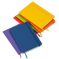 Carnet de notes de couleur unie personnalisé OEM d'usine avec bande élastique, format A5, cadeau promotionnel d'entreprise, bloc-notes