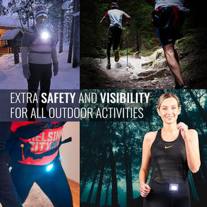 Lampe de sécurité LED rechargeable pour la nuit, mini-lampe pour la course et les chaussures avec aimant pour les coureurs - Product Image 6
