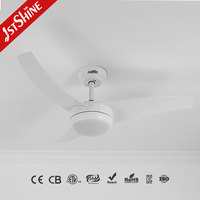 Ventilador de Techo 1stshine de 42 Pulgadas con Asistente de Voz por Aplicación Móvil, Control Remoto y Luz, Diseño Contemporáneo con Aspas de ABS