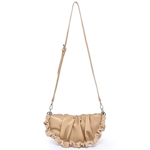 Bolsos de mano de moda personalizados para mujer, bolso de hombro plisado de cuero genuino para mujer - Product Image 4