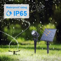 Spot lumineux solaire de paysage, imperméable conforme à la norme Ip65, luminaire d'extérieur, idéal pour un jardin, une pelouse, une cour, un sentier