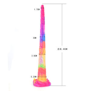 YOCY <span class=keywords><strong>Plug</strong></span> anal long de 46 cm, dildo fantaisie <span class=keywords><strong>licorne</strong></span>, silicone souple, <span class=keywords><strong>plug</strong></span> anal lumineux dans le noir, jouet sexuel pour femmes et hommes, masturbation anale - Product Image 6